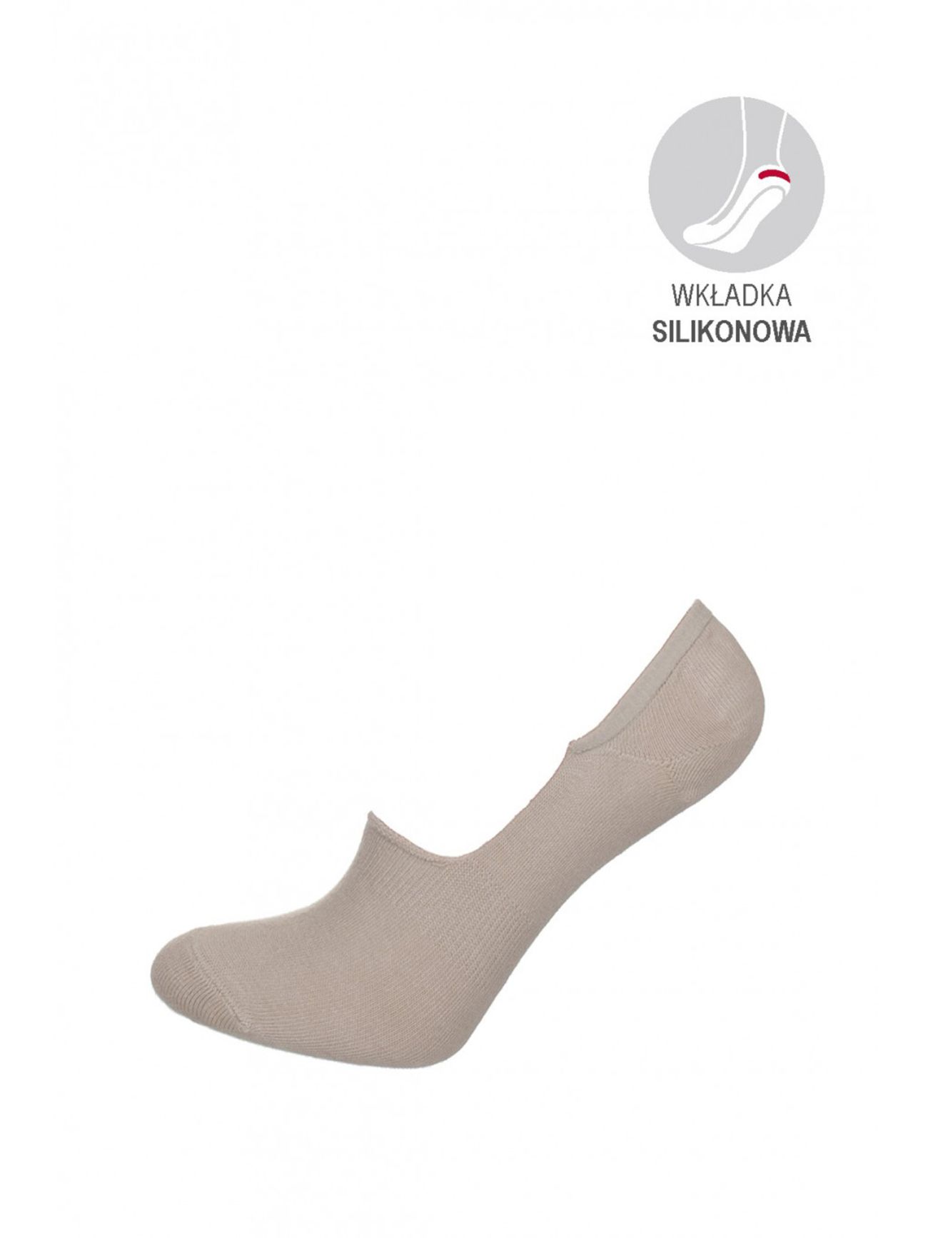  Bambusowe damskie skarpetki stopki - Footies 03 - Fiore - CE020XC1005A2 nude 