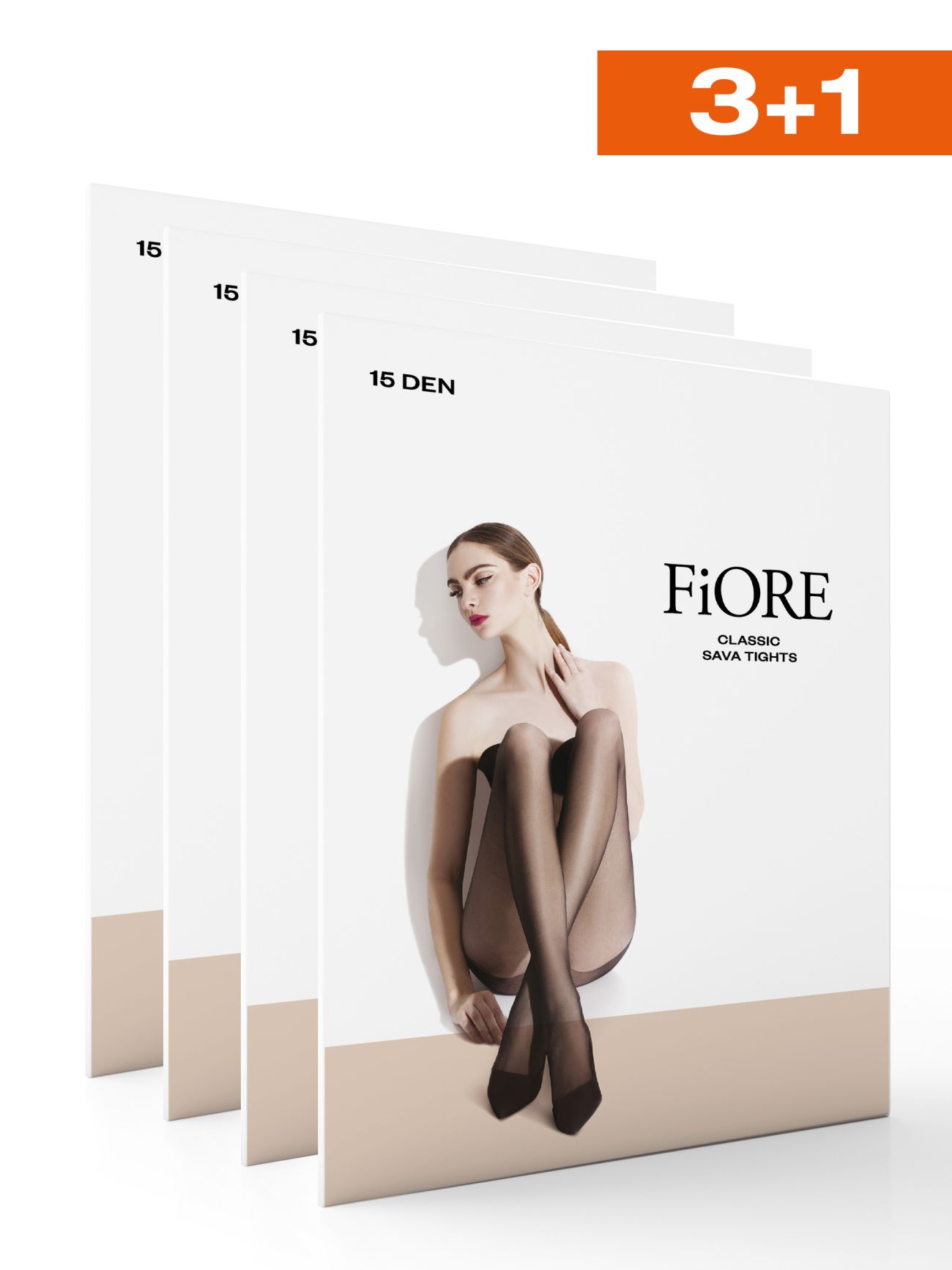 Set of 4 Tights Sava 15 den