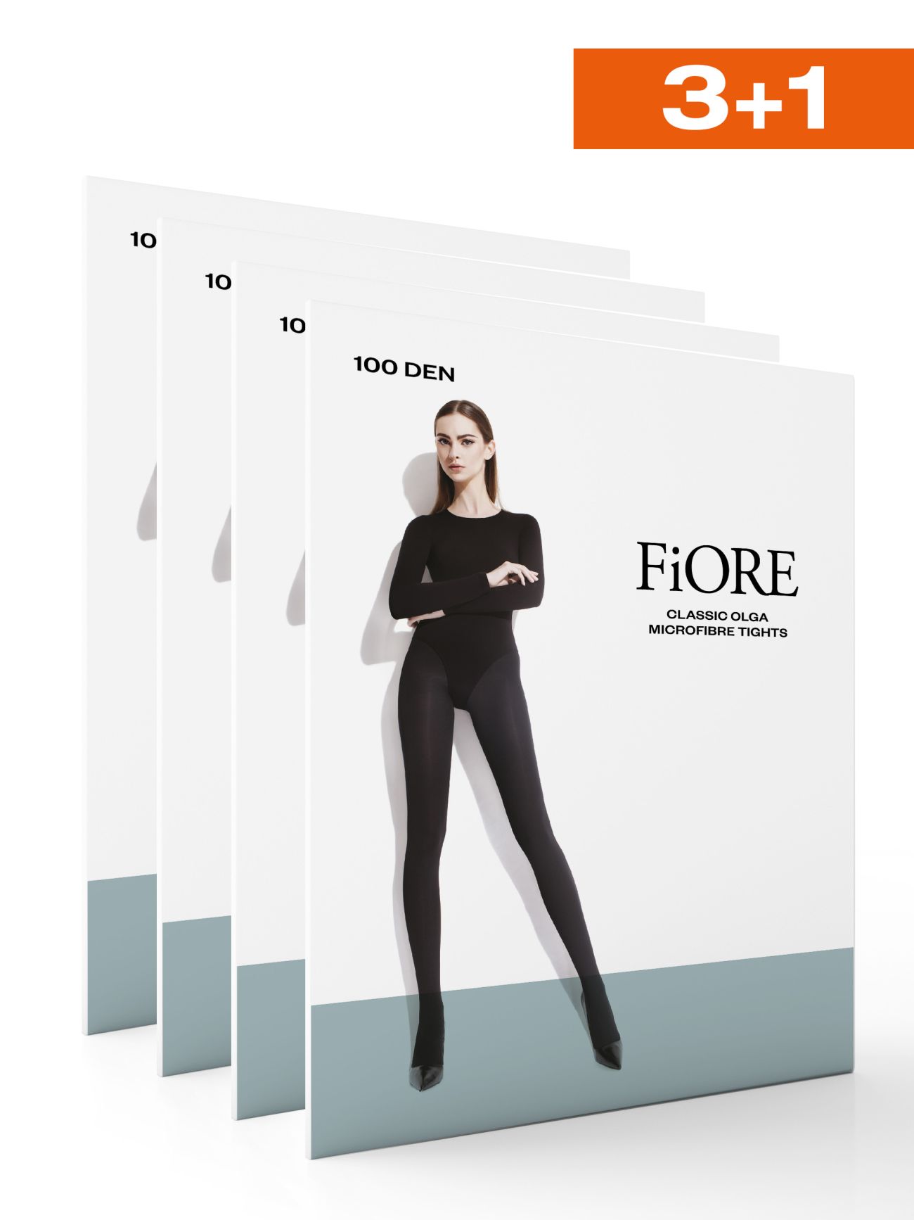 Set of 4 microfibre Tights...