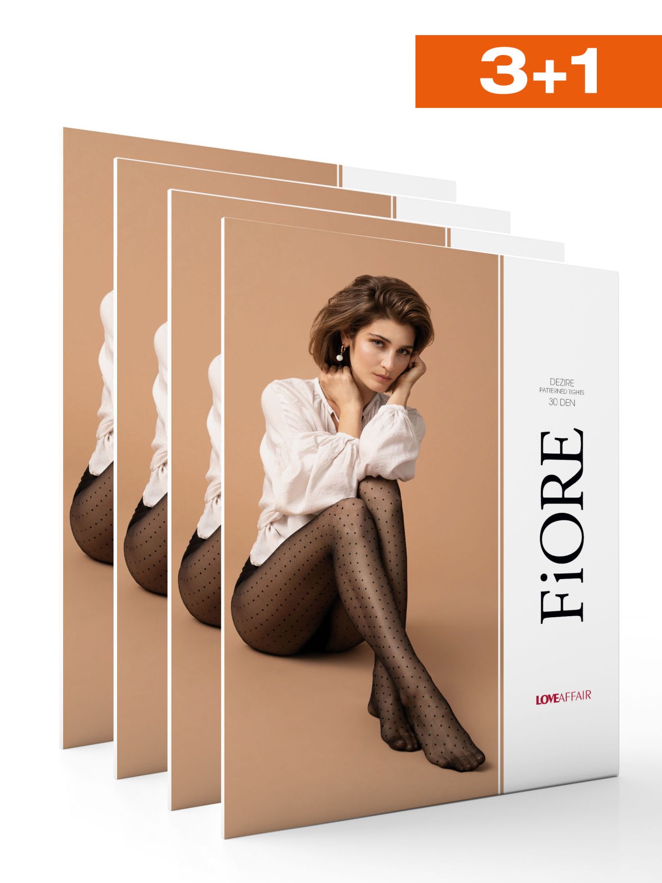 Set of 4 tights Dezire 30 den