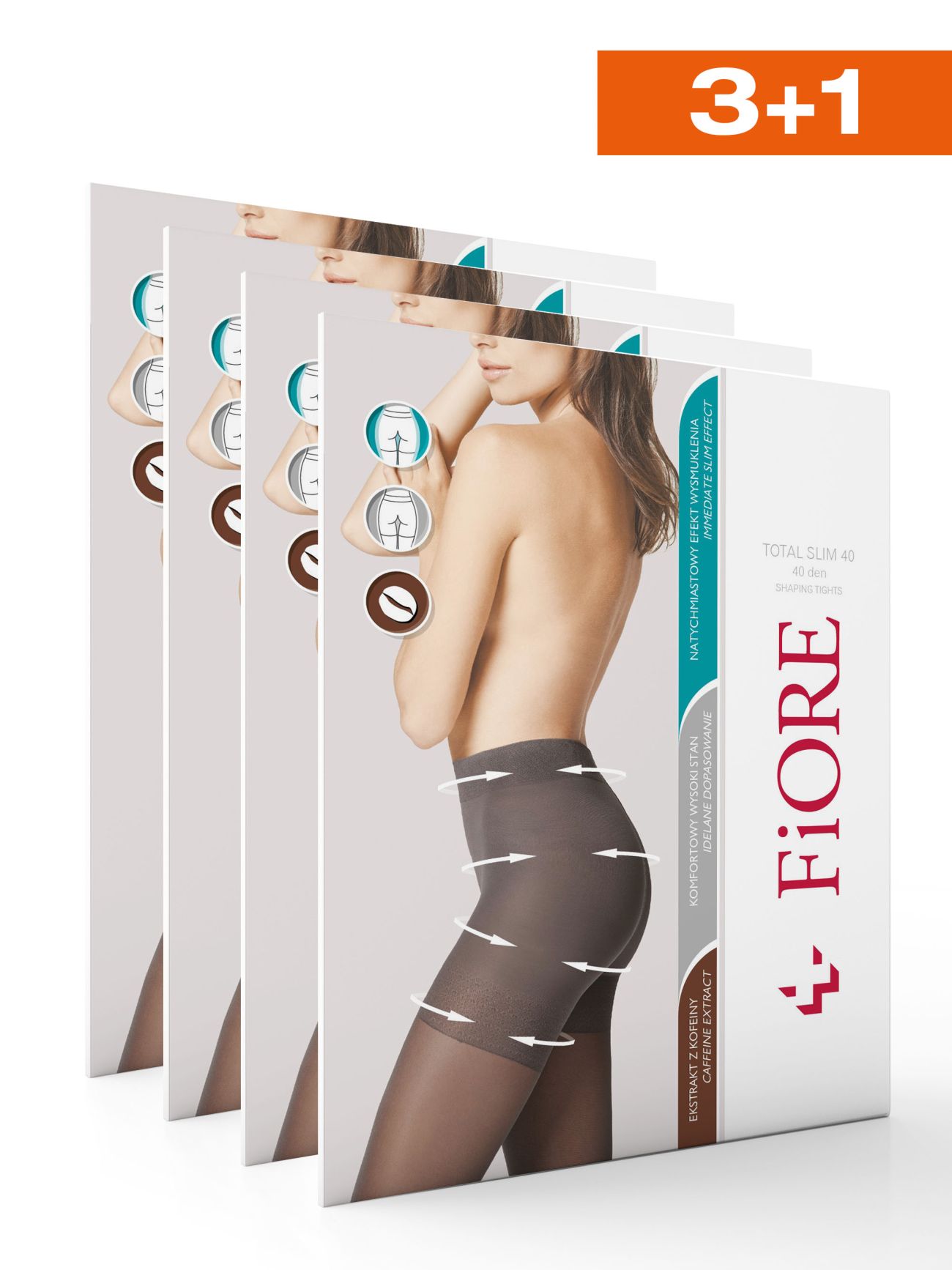 Set of Tights Total Slim 40