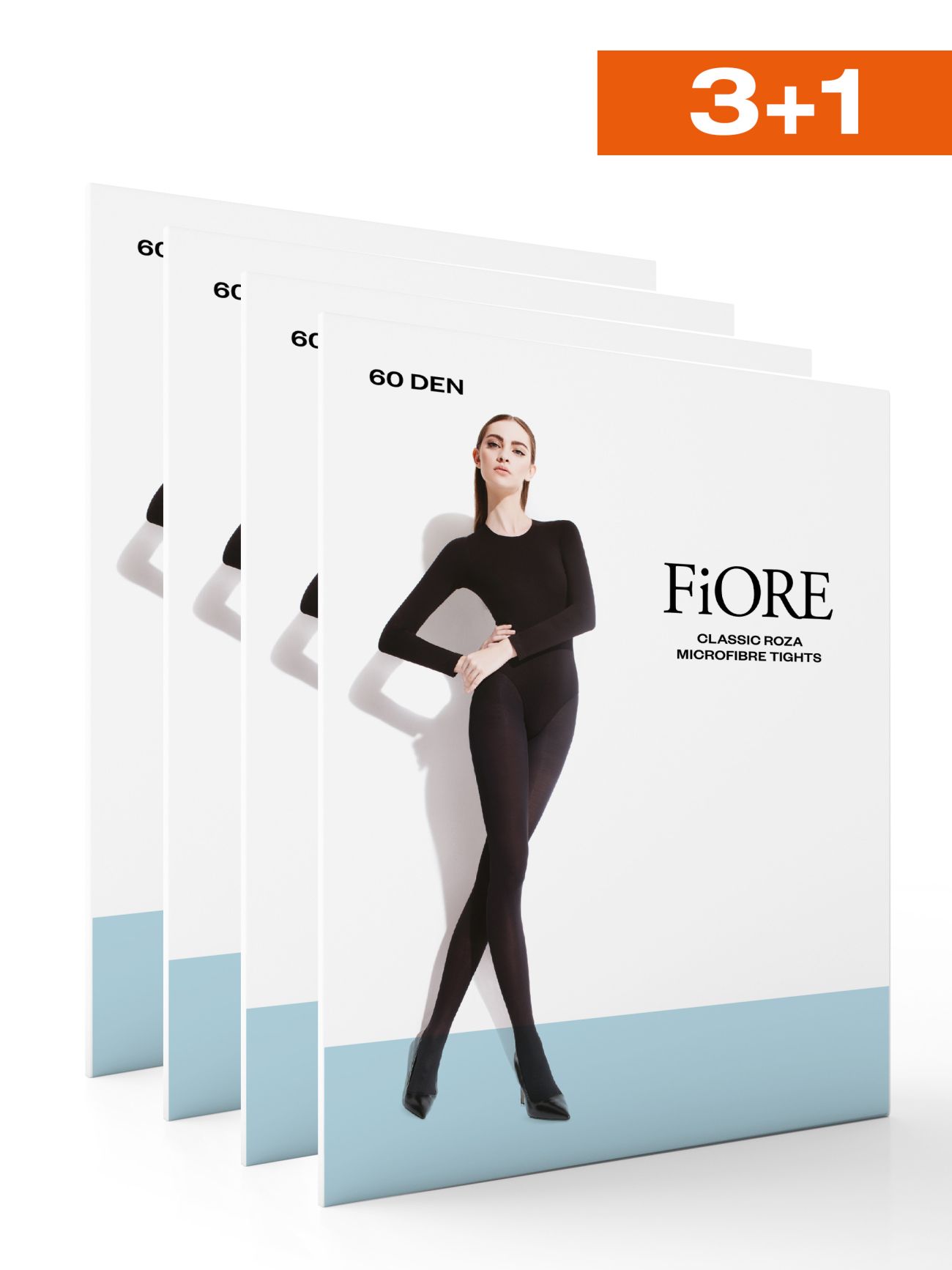 Set of 4 tights of Roza 60 den